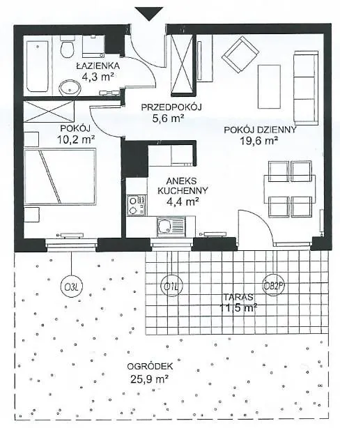 Sunny Sleeps 4 By The Beach With Garden Patio - Gdansk Przymorze Apartamento